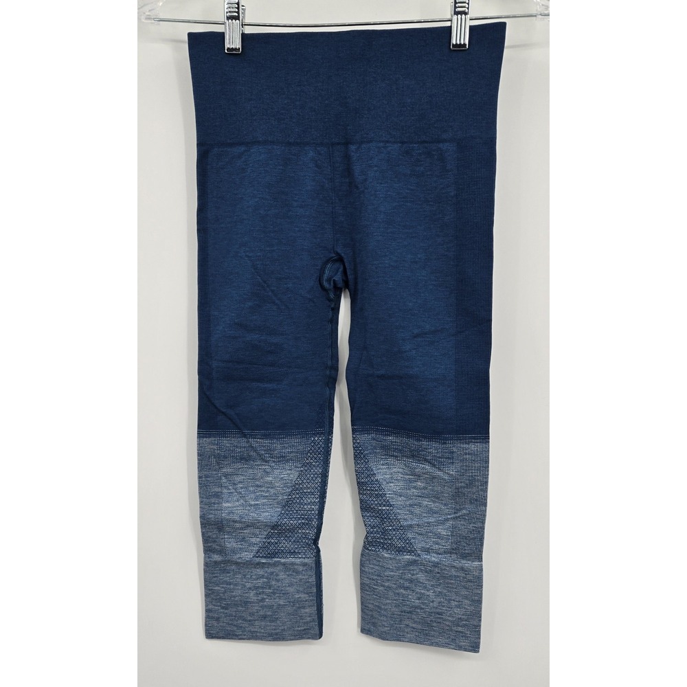 Lululemon Pants Womens 4 Seamlessly Street Crop Blue Activewear Measured 25"